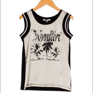 Jean Paul Gaultier Satin Sleeveless Top